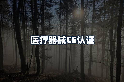 医疗器械CE认证